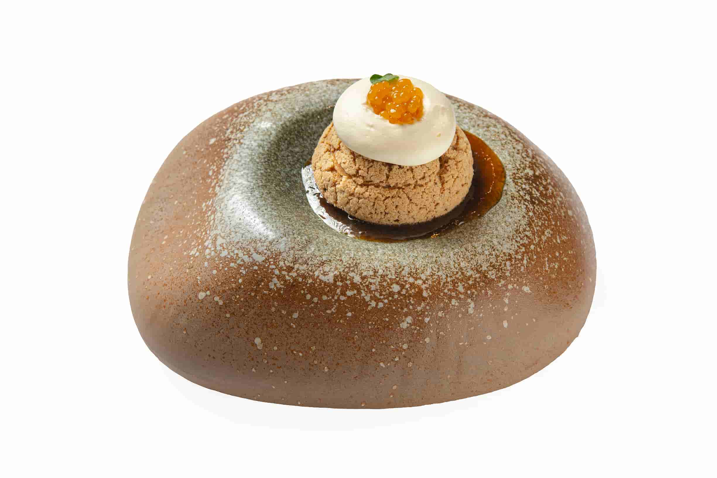 Profiterol en salsa de chancaca